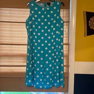 Tank dress with pleated skirt